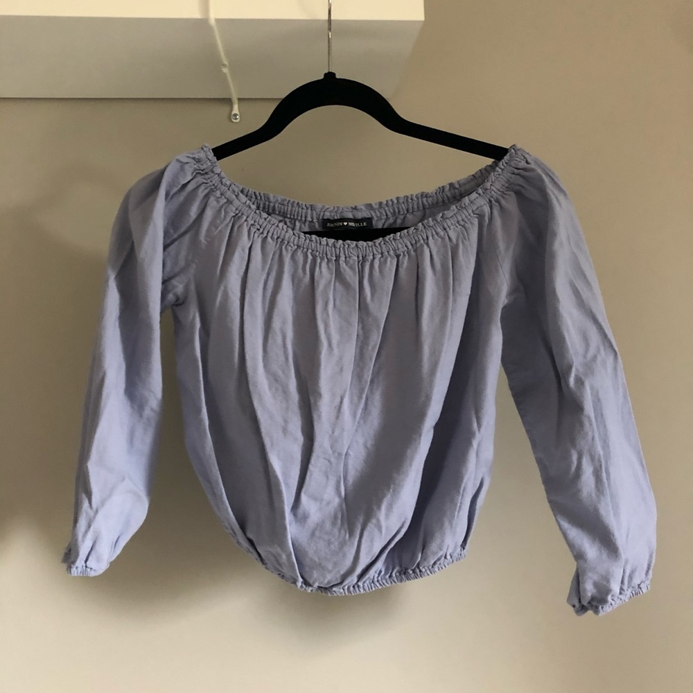 Brandy Melville cropped off the shoulder top